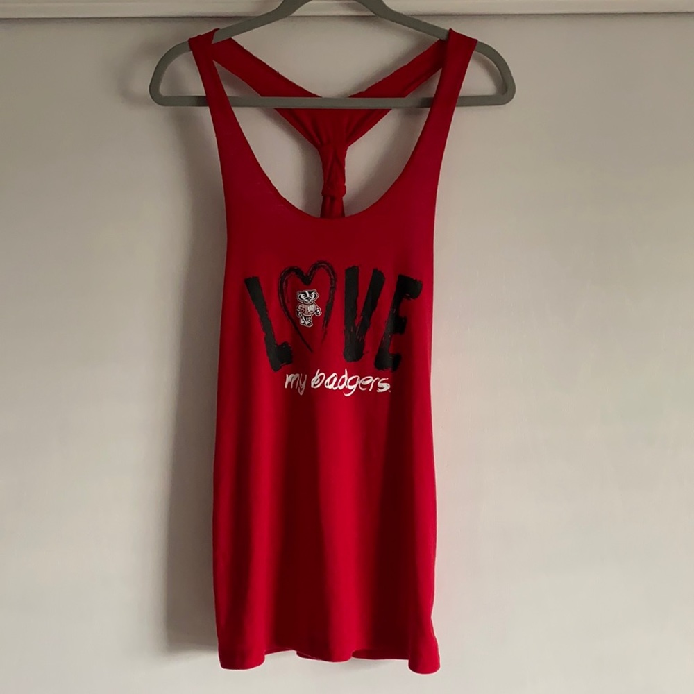 Wisconsin Badger Tank Top Size Medium